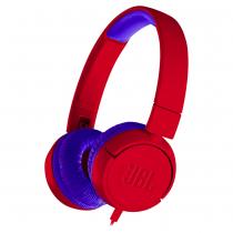 JBLJR300REDAM-ER JBL Junior Kids On-Ear Wired Headphones - Red